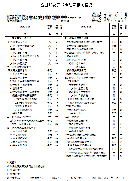 k8凯发天生赢家一触即发科技研发企业研发项目情况表统计年定报