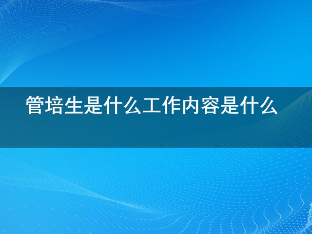 k8凯发官网网站源码科技研发技术研发类管培生管培生是什么工作